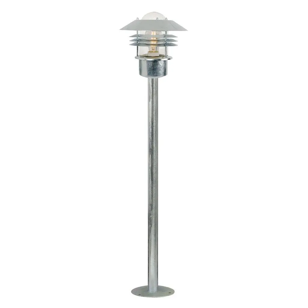 NOR 25118031 Venkovní sloupkové svítidlo Vejers 1x60W E27 galvanizovaná čirá - NORDLUX