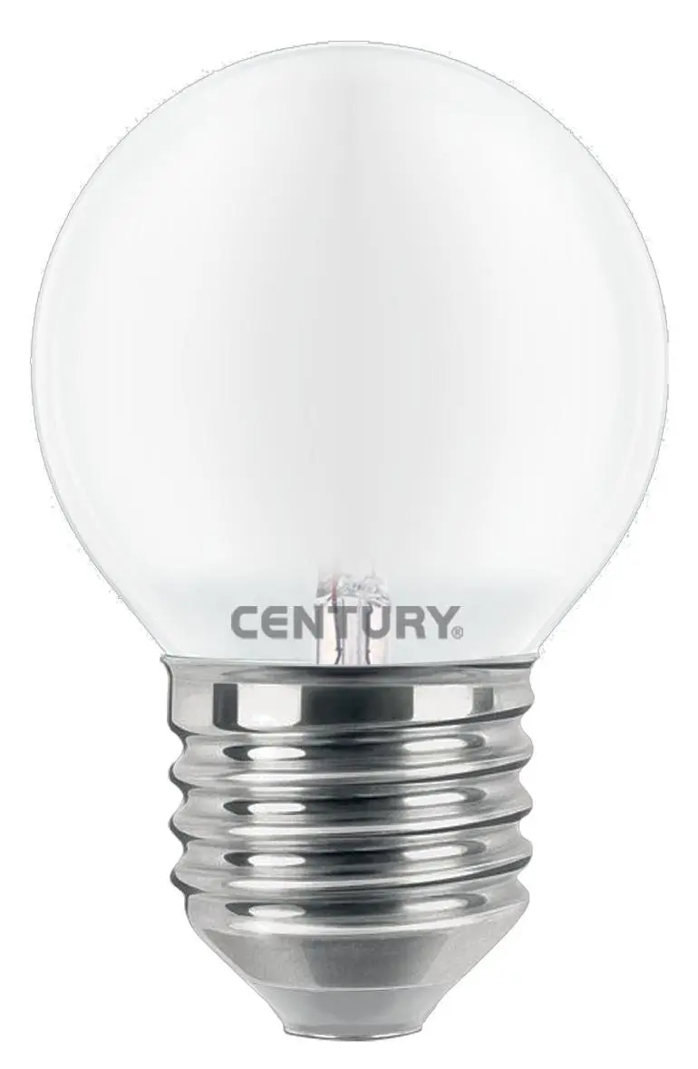 CENTURY LED FILAMENT MINI GLOBE SATEN 6W E27 6000K 806Lm 360d 45x80mm IP20 CEN INSH1G-062760