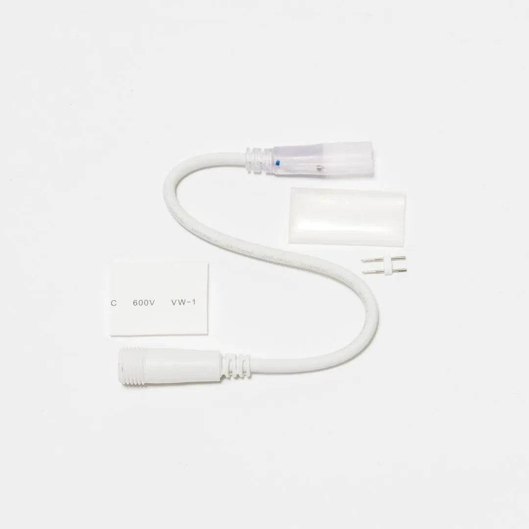 DLED DDN22 DecoLED Prodlužovací kabel pro D-TYP jednostranný LED Neon, IP67, 25 cm, bílý, samičí DDN22