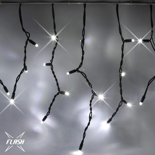 DLED IFNX1305 DecoLED LED světelné krápníky, FLASH, 3x0,5m, ledově bílá, 114 diod, IP67 IFNX1305