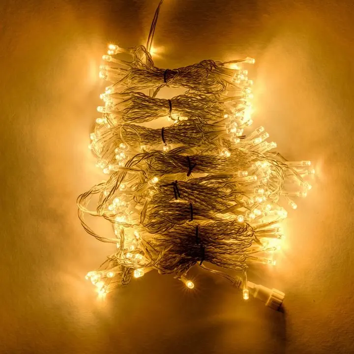 Hobby Line LED světelný závěs do okna, 200 × 200 cm, teple bílá, 200 diod, čirý kabel, IP20 do interiéru, prodlužovací