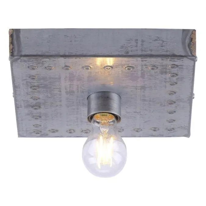 LEUCHTEN DIREKT is JUST LIGHT Stropní svítidlo hranaté v industriálním stylu s paticí E27