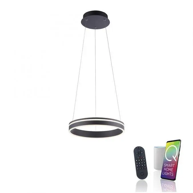 PN 8410-13 Q-VITO, LED závěsné svítidlo, Smart Home, průměr 40cm ZigBee 2700-5000K - PAUL NEUHAUS