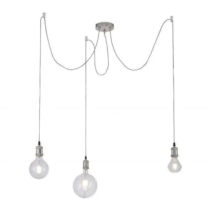 LD 13571-55 DIY Závěsné svítidlo, ocel, 3-ramenné, moderní retro - LEUCHTEN DIREKT / JUST LIGHT
