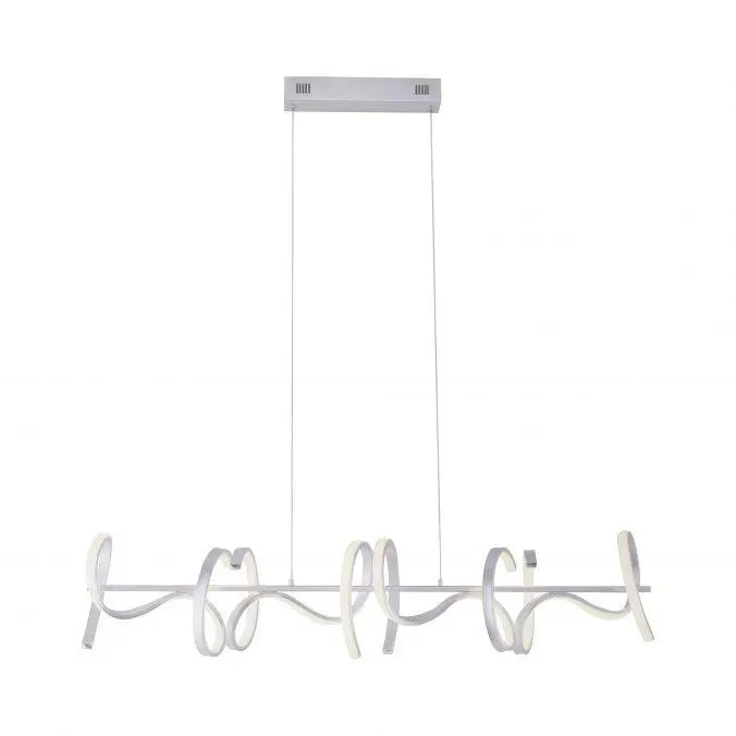LD 19033-21 CURLS LED závěsné svítidlo, stříbrná, moderní design SimplyDim 3000K - LEUCHTEN DIREKT / JUST LIGHT