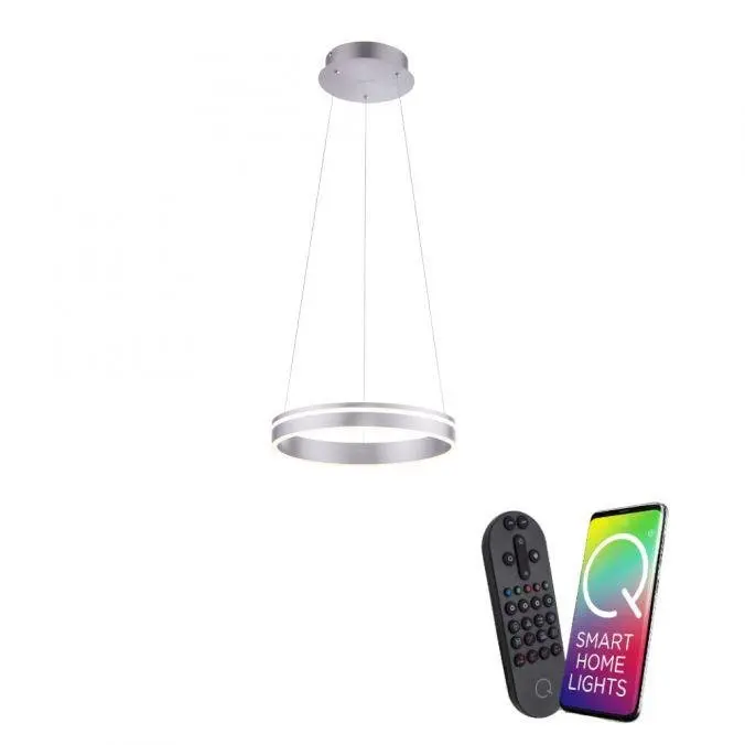 PN 8410-55 Q-VITO, LED závěsné svítidlo, Smart Home, průměr 40cm ZigBee 2700-5000K - PAUL NEUHAUS