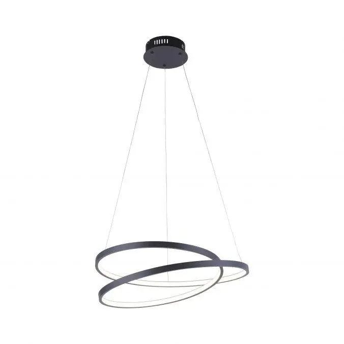 PN 2472-18 ROMAN LED závěsné svítidlo, kruhové, černá, elegantní design SimplyDim 3000K - PAUL NEUHAUS