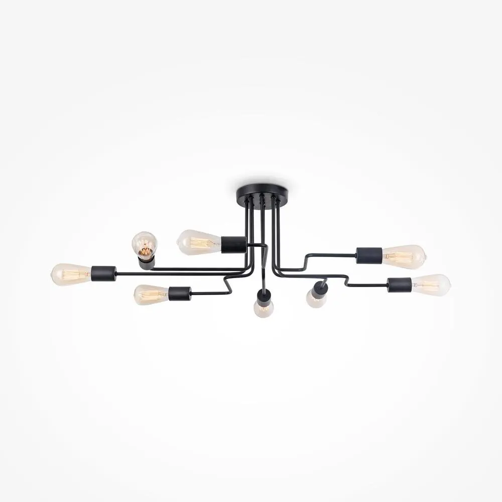 M T532CL-08B Stropní svítidlo Gilbert 8x60W černý kov designové - MAYTONI