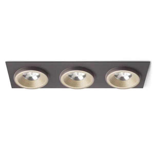 RED R13261 SHARM SQ III zápustná perleťová zlatá/hnědá 230V LED 3x10W 24° 3000K - RED - DESIGN RENDL