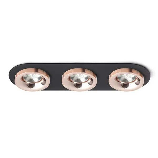 RED R13248 SHARM R III zápustná černá měď/měď 230V LED 3x10W 24° 3000K - RED - DESIGN RENDL