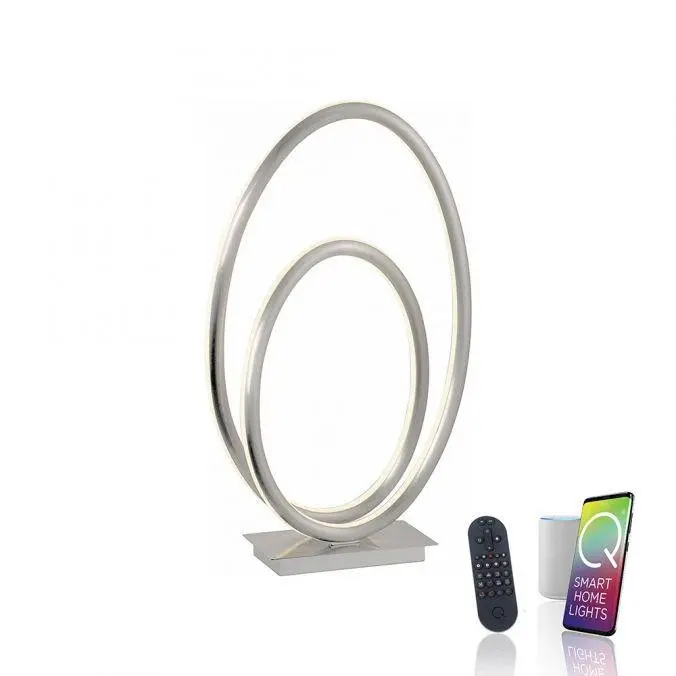PN 8283-55 Q-NEVIO LED stolní lampa Smart-Home s měnitelnou teplotou chromatičnosti vč. dálkového ovladače stmívání ZigBee 2700-5000K - PAUL NEUHAUS