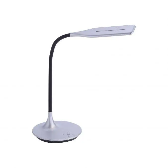 LD 13061-21 RAFAEL LED stolní lampa ve stříbrné barvě s flexibilním ramenem s měnitelnou teplotou chromatičnosti a stmíváním 2700-5000K - LEUCHTEN DIREKT / JUST LIGHT