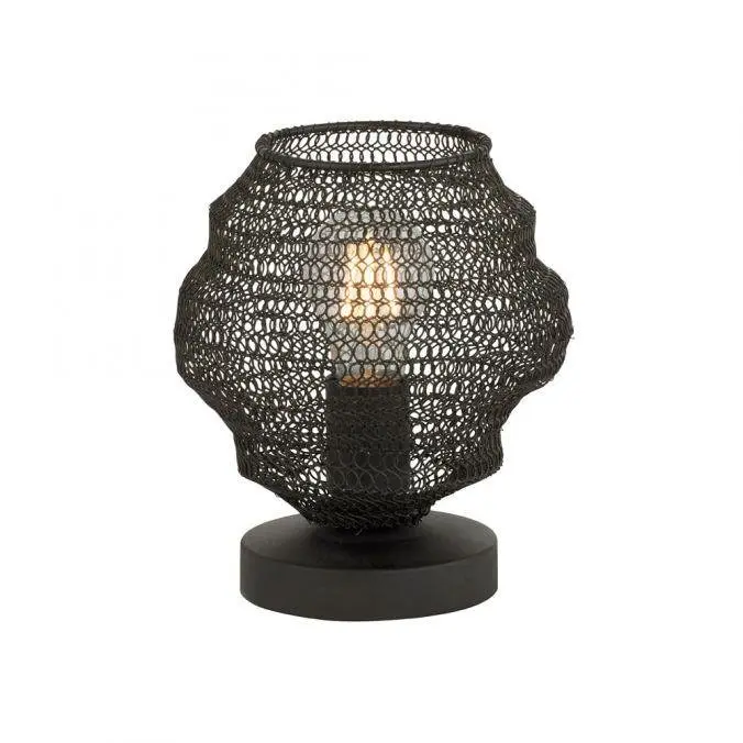 LD 15710-18 KOKON Stolní lampa v černém industriálním designu - LEUCHTEN DIREKT / JUST LIGHT