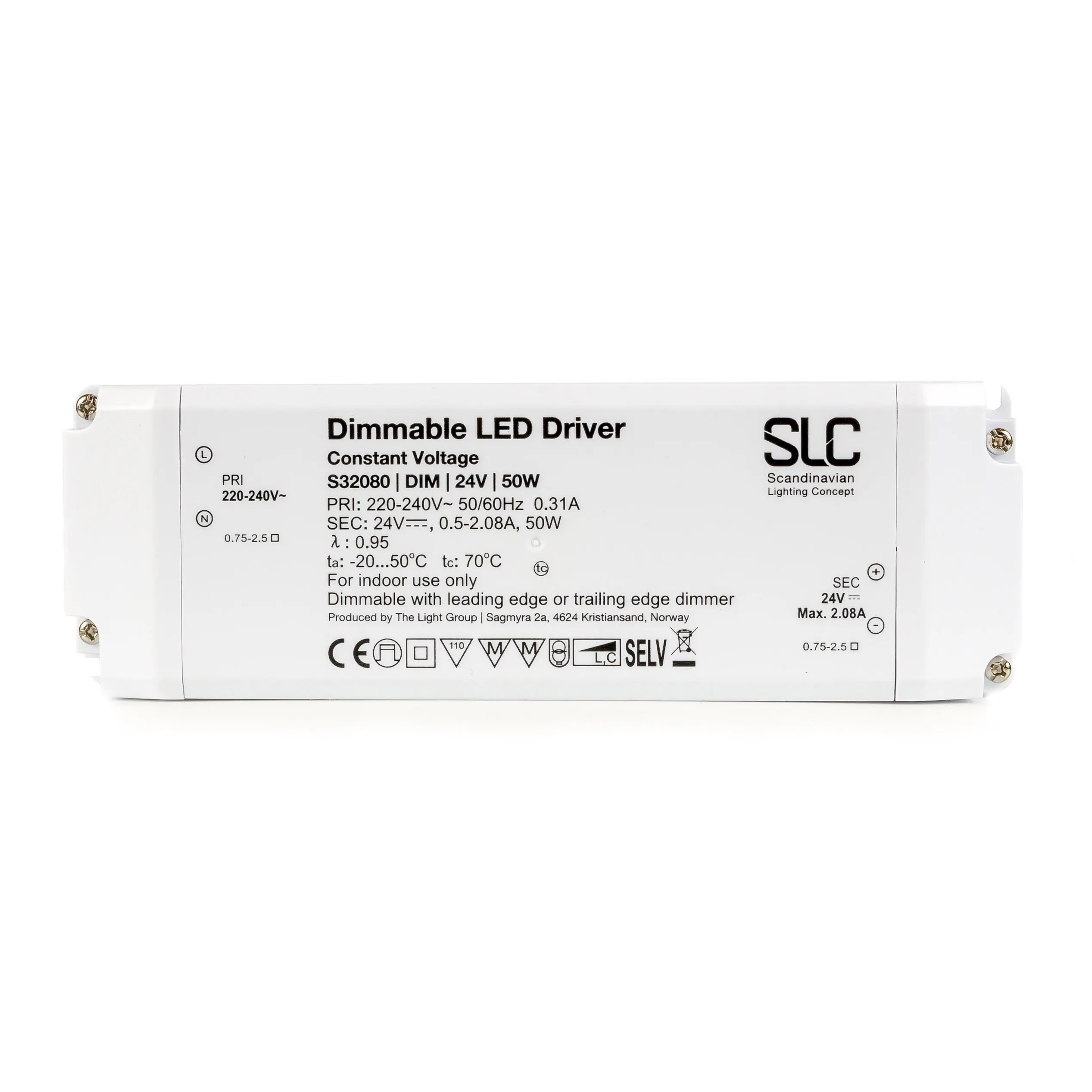 SLC Driver 24V 50W stmívatelný triak IP20