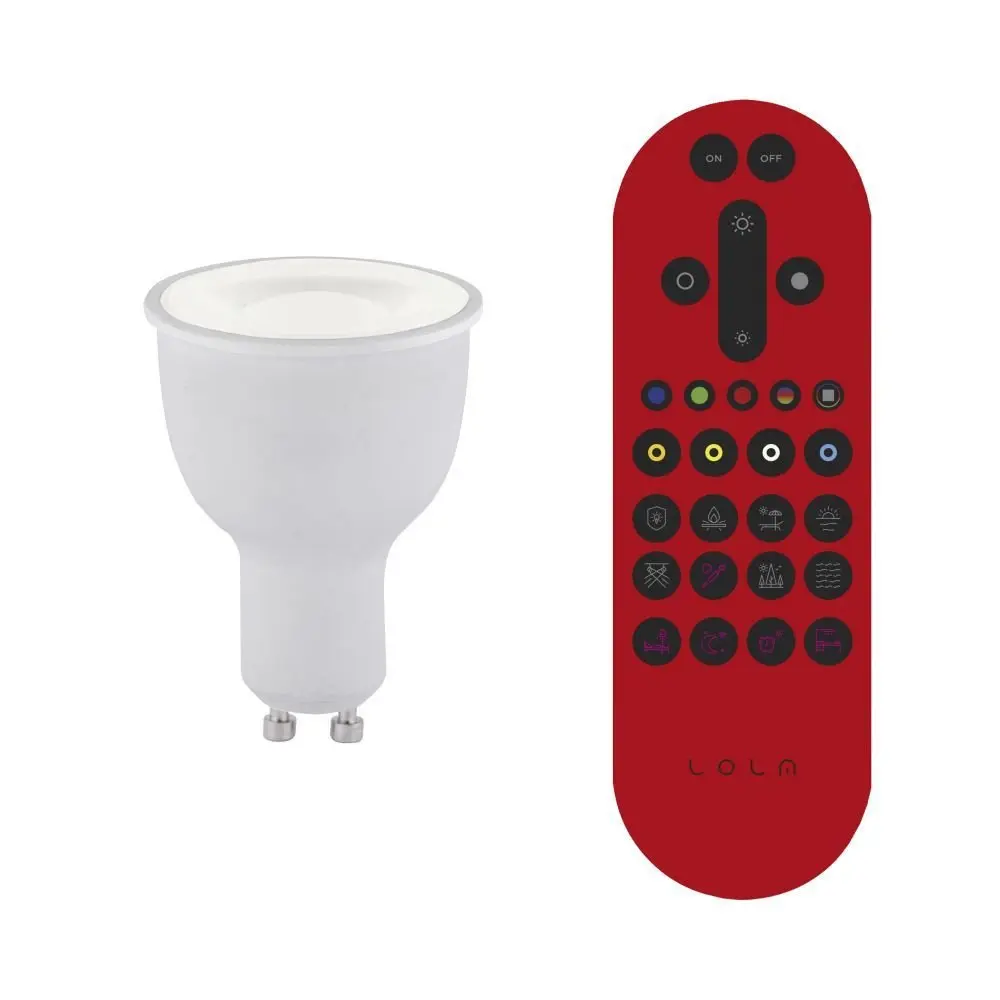 LD 08246-1 LOLAsmart - BULB LED žárovka RGB+W a Smart Home s GU10 MEDION RGB+2700-5000K - LEUCHTEN DIREKT / JUST LIGHT