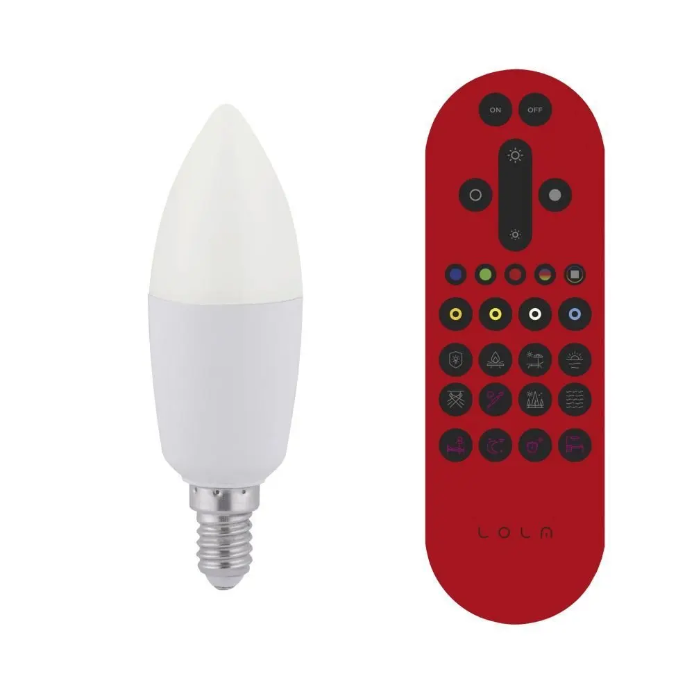 LD 08203-1 LOLAsmart - BULB LED žárovka, RGB+W, Smart Home, E14 MEDION RGB+2700-5000K - LEUCHTEN DIREKT / JUST LIGHT