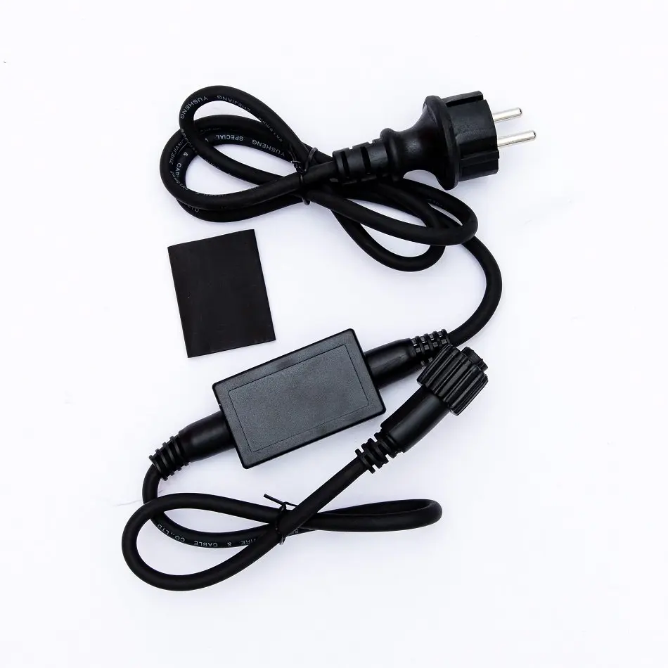 Easy Fix zdrojový kabel venkovní s neoddělitelným AC/DC 480 W, 150 cm černý kabel IP67
