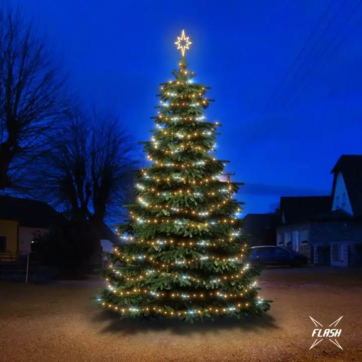 DLED TFS201W LED světelná sada na stromy vysoké 6-8m, teplá bílá s Flash