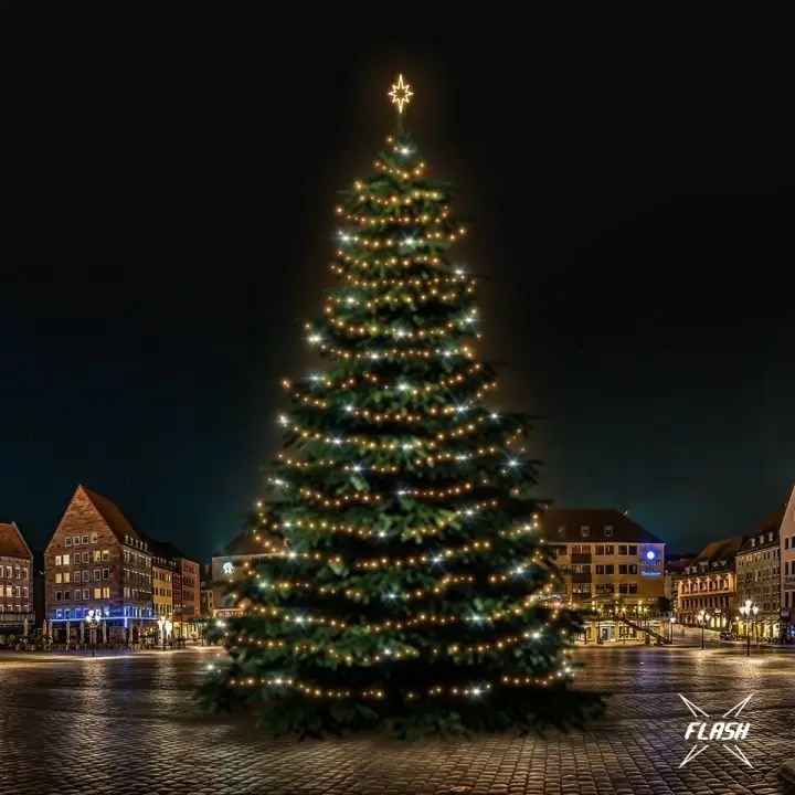 DLED TFS701W LED světelná sada na stromy vysoké 21-23m, teplá bílá s Flash