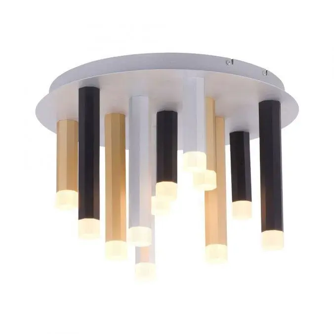 PN 6527-95 PURE-GEMIN LED stropní svítidlo v puristickém designu z kartáčovaného hliníku s funkcí stmívání SimplyDim 3000K - PAUL NEUHAUS