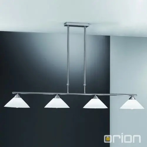 OR LU 1684/4 SATIN Závěsné svítidlo 4xE14 satin (nerez) délka 125cm, výška 55-95cm - ORION