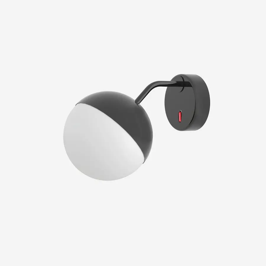 LU SR.L1.S200.60 Nástěnné svítidlo SEMILUNA 7,4W LED 3000K sklo bílá opál SR.L1.S200.60 - LUCIS