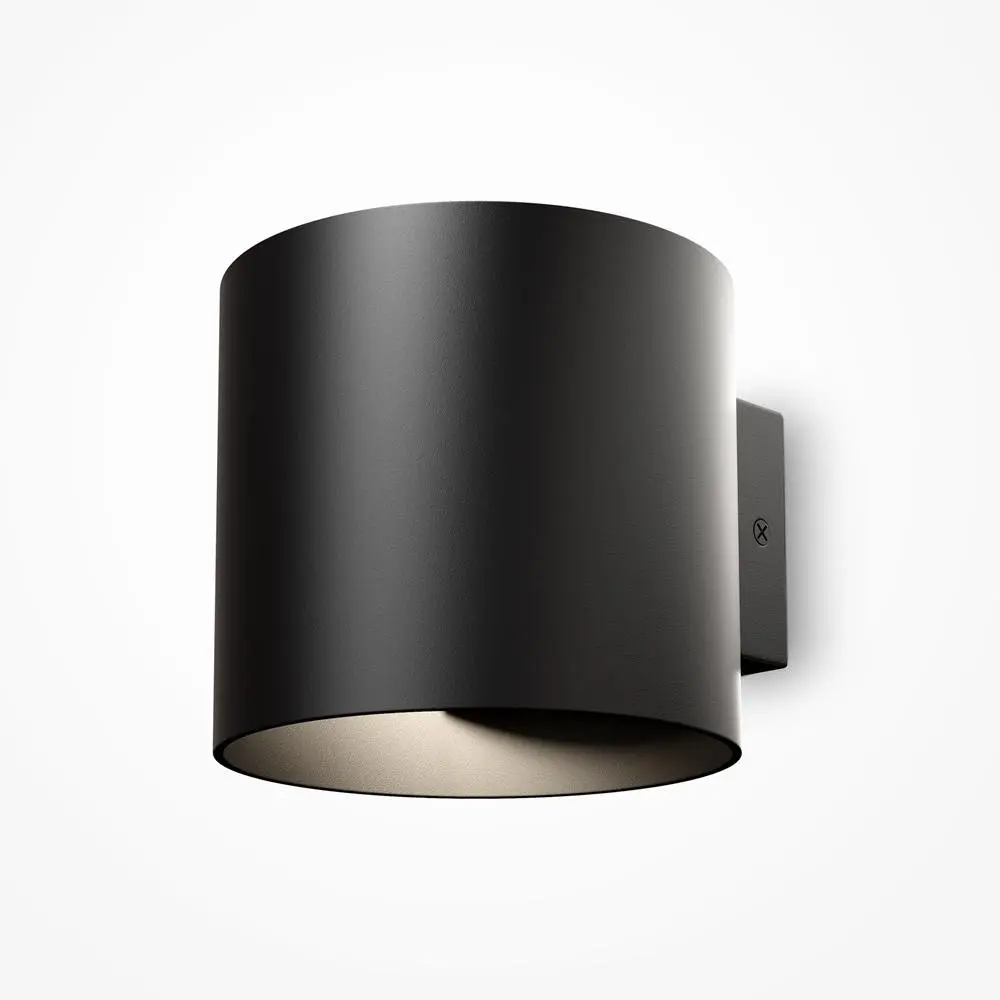 M C066WL-01B Nástěnné svítidlo Rond 50W G9 černý hliník moderní design  - MAYTONI