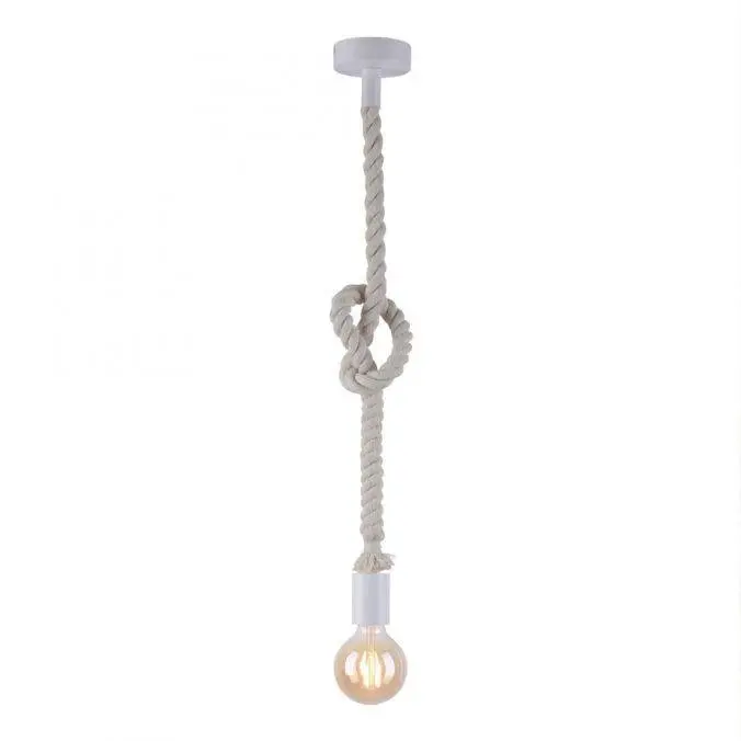 LD 13572-16 DIY Závěsné svítidlo - lano, námořnický design s uzlem - LEUCHTEN DIREKT / JUST LIGHT