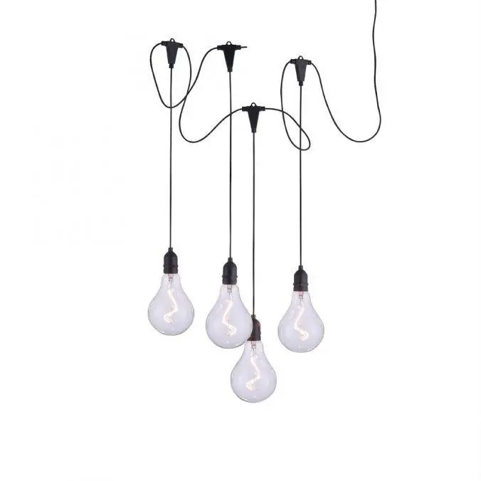 LD 19094-18 ENNI LED závěsné svítidlo, černá, ochrana proti stříkající vodě, moderní, časovač 3000K - LEUCHTEN DIREKT / JUST LIGHT