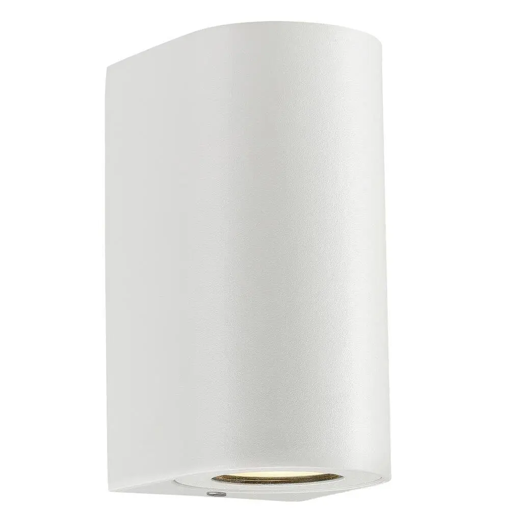 NOR 49721001 Venkovní nástěnné svítidlo Canto Maxi 2 2x28W GU10 bílá čirá - NORDLUX