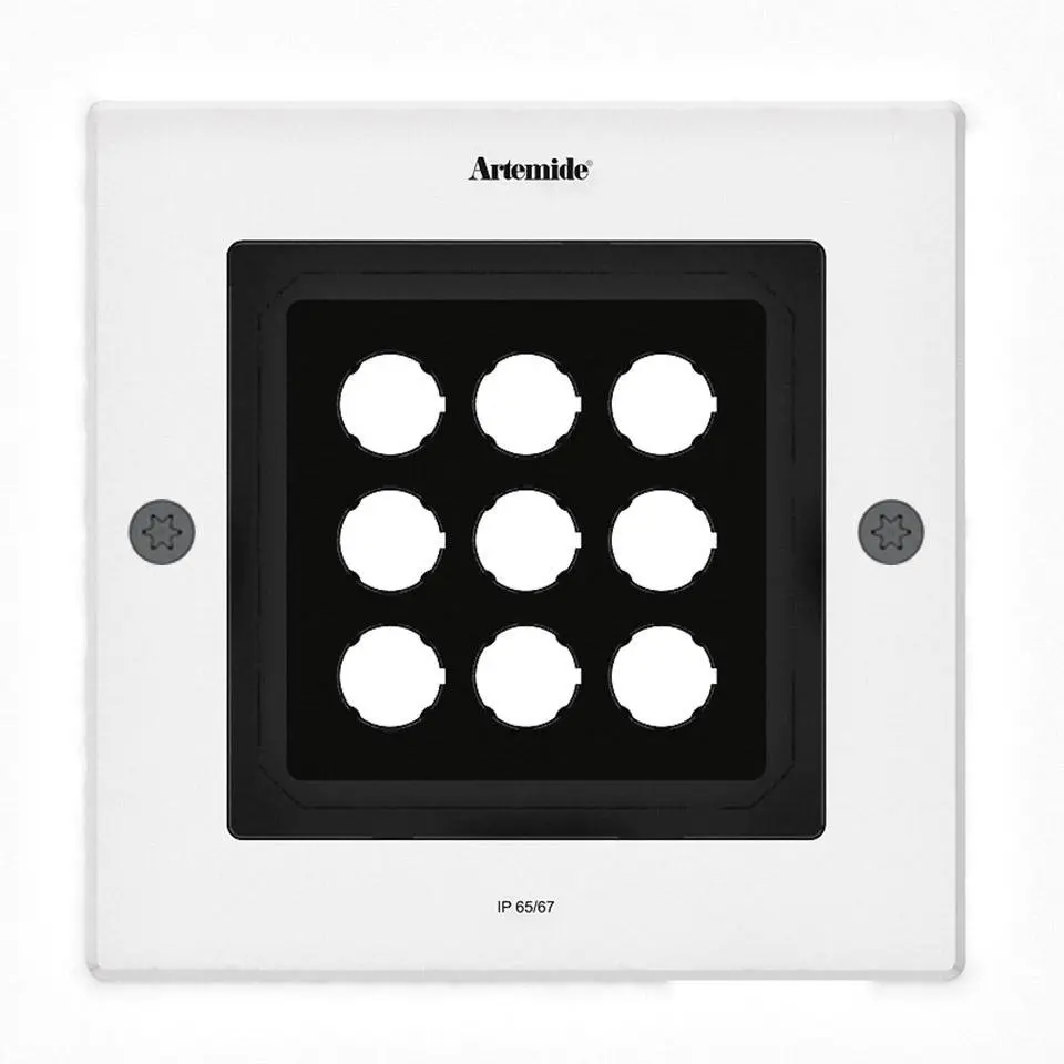 AR T4067WFLW00 Ego 220 downlight čtverec 38° 3000K hliník IK10 - ARTEMIDE