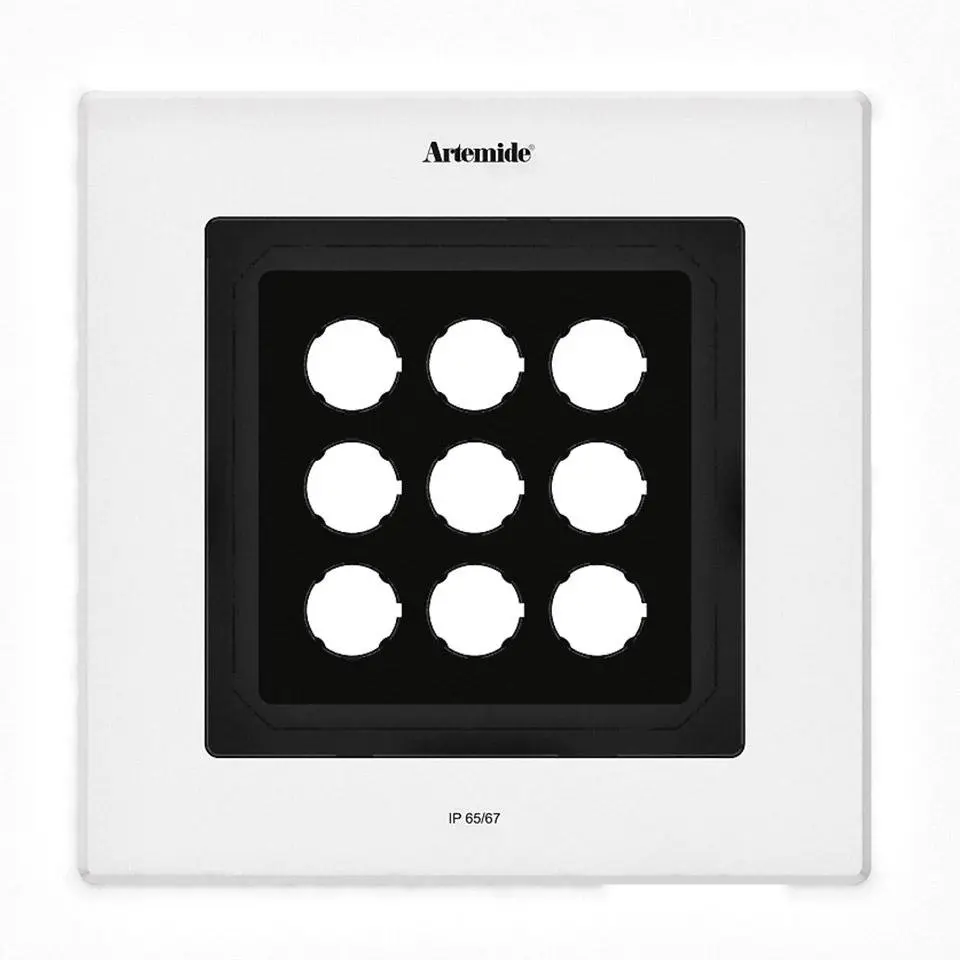 AR T42008ELPTW00 Ego Flat 220 downlight čtverec EL 3000K hliník IK10 - ARTEMIDE