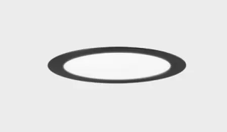 KOHL LIGHTING KOHL-Lighting DISC zapuštěné svítidlo s rámečkem pr. 300 mm černá 24 W CRI 80 3000K Non-Dimm