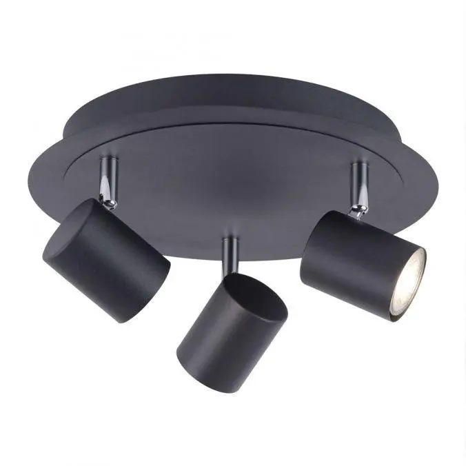LD 11943-13 TARIK LED stropní svítidlo, antracit, 3 ramenné, nastavitelné hlavy MEDION 3000K - LEUCHTEN DIREKT / JUST LIGHT