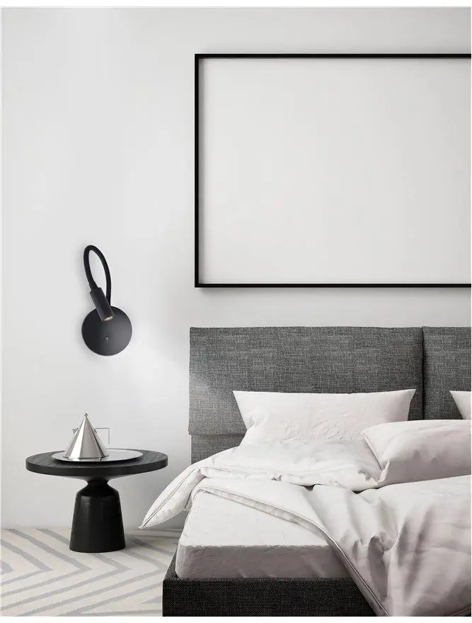 Nova Luce Nástěnná LED diodová čtecí lampička Jaco - 3 W LED, černá NV 8140322