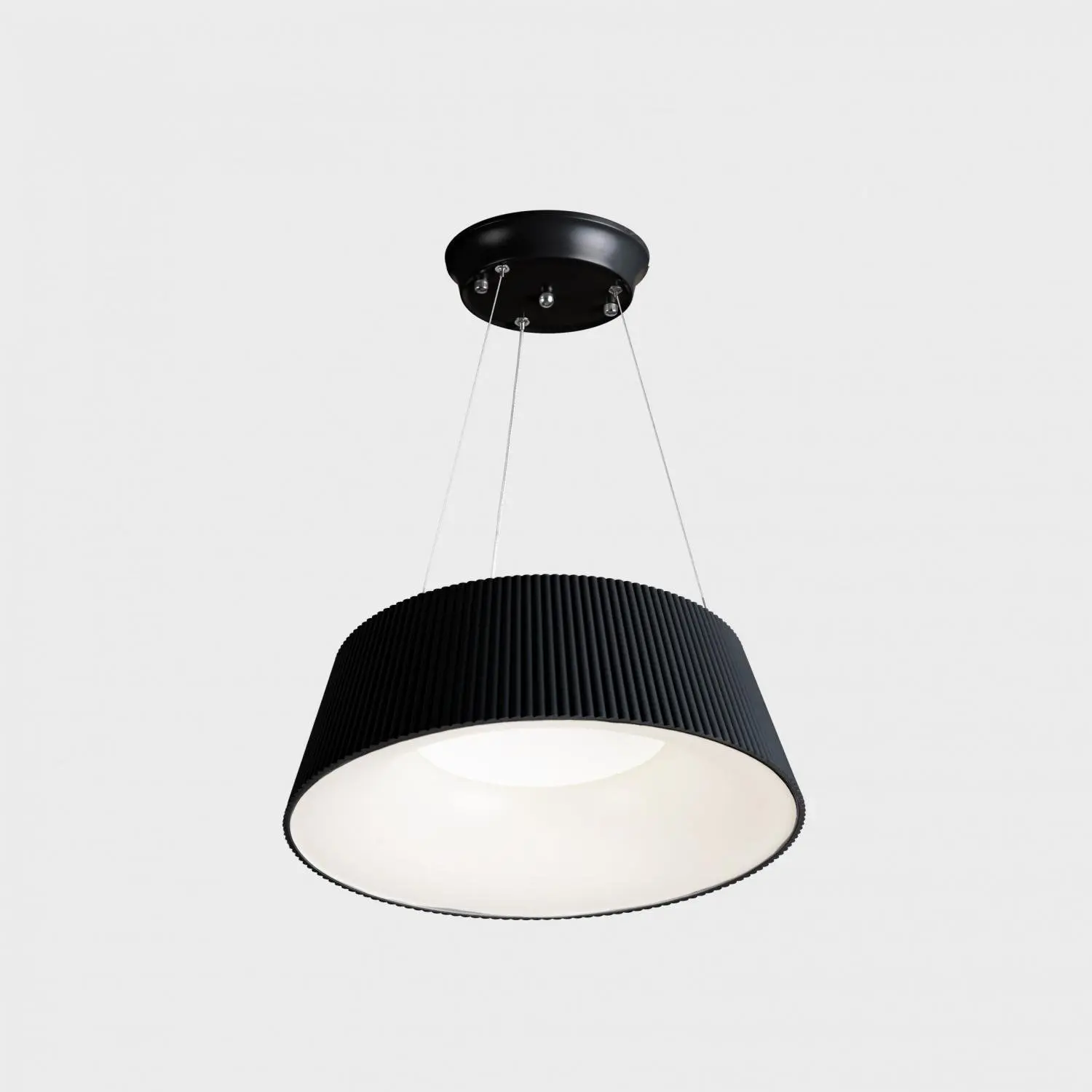 KOHL LIGHTING KOHL-Lighting CHAS závěsné svítidlo pr. 460 mm černá-bílá 30 W CRI 80 3700K Non-Dimm