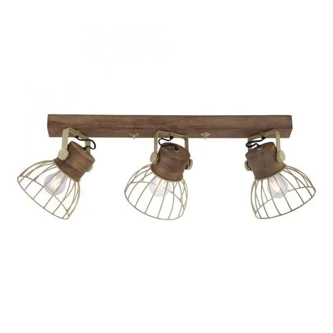 LD 11488-60 ALAMI Stropní svítidlo, matná mosaz, E27 vyměnitelné, industriální styl - LEUCHTEN DIREKT / JUST LIGHT