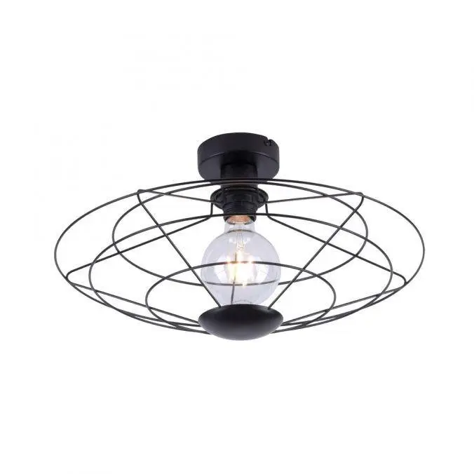 LEUCHTEN DIREKT is JUST LIGHT Stropní svítidlo, černá, 1x E27, do interiéru, IP20, 60 W