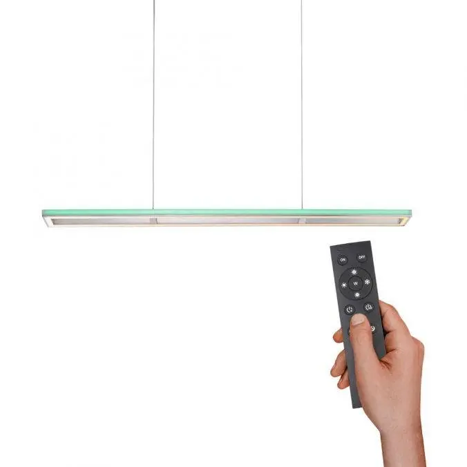PN 2050-95 HELIX LED závěsné svítidlo, barva hliník, dálkový ovladač, RGB, CCT, paměť 2700-5000K - PAUL NEUHAUS