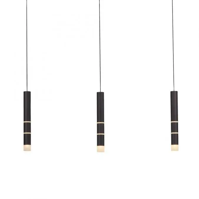PN 2213-18 PURE-VEGA LED závěsné svítidlo 3-ramenné, černá, teplá bílá 3000K - PAUL NEUHAUS