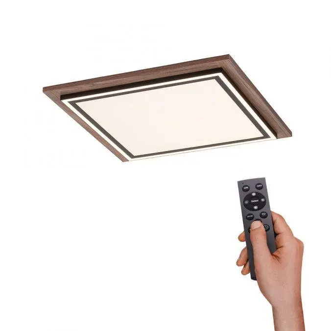 PN 6141-79 PALMA LED stropní svítidlo, imitace dřeva, stmívatelné, dálkový ovladač, CCT 2700-5000K - PAUL NEUHAUS