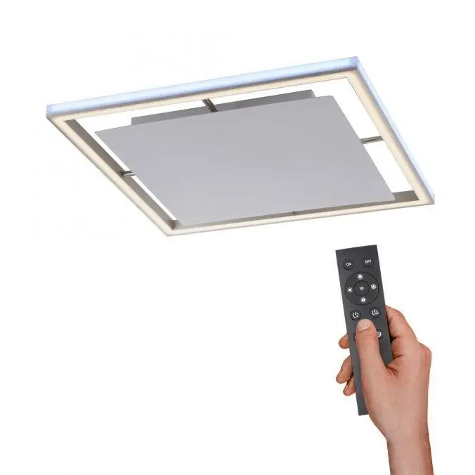 Paul Neuhaus Stropní LED svítidlo Helix, 40W, 4080lm, RGB+2700-5000K, 50 x 50 cm
