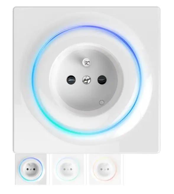 FIB Y002731 Walli Chytrá zásuvka, Z-Wave Plus, lesklá bílá FGWOE-011 - FIBARO