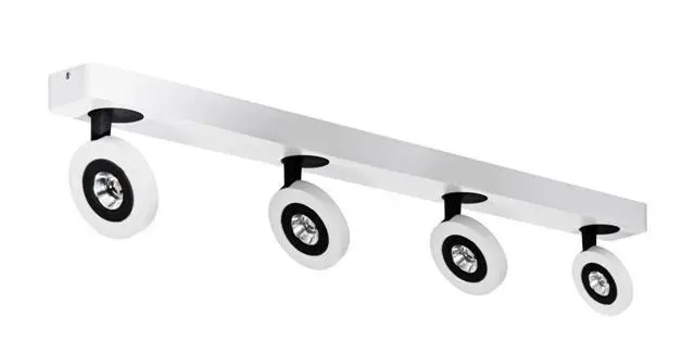 AZZ AZ0672 LED Nástěnné/stropní přisazené svítidlo Azzardo Enzo 4PR AZ0672 4x5W 920lm 3000K IP20 75cm bílo-černé - AZZARDO