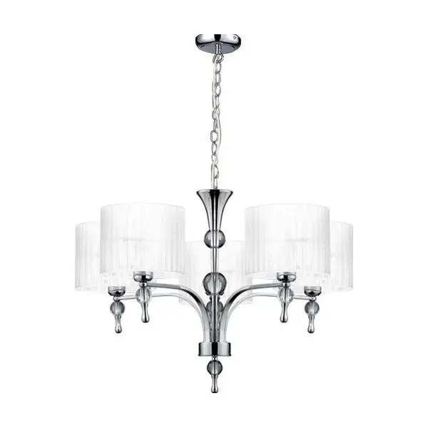 Závěsné svítidlo AZzardo Impress 5 white AZ1007 E27 5x50W IP20 70cm bílé