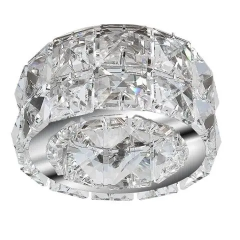 Stropní zápustné bodové svítidlo AZzardo Ester 2 chrome AZ1451 GU10 1x50W IP20 10cm chromové