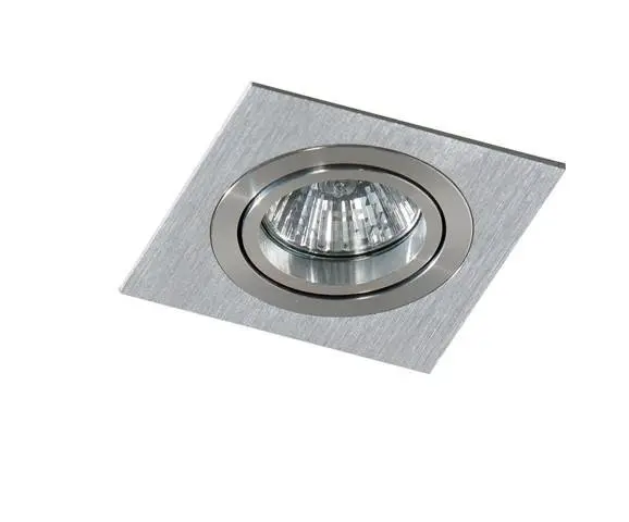 AZZ AZ2435 Stropní bodové zápustné svítidlo Azzardo Caro Square aluminium AZ2435 GU10 1x40W IP20 9,3cm hliníkové - AZZARDO