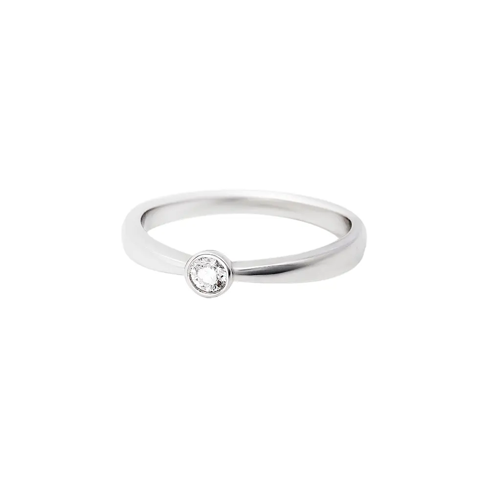 Prsten soliter s briliantem 314-300-1881 54-2.60g