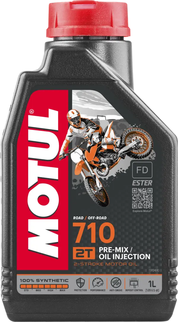 MOTUL Motorový olej 710 2T 1L (Plně syntetický olej pro 2taktní motory.)
