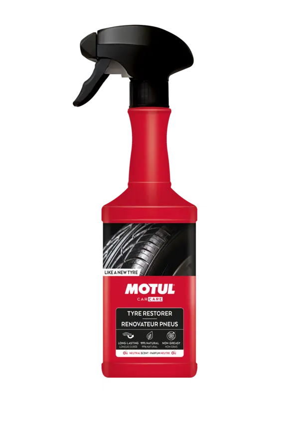 MOTUL Oživovač pneumatik (Tyre Restorer) 500ml (Obnova černého vzhledu a ochrana pryže.)